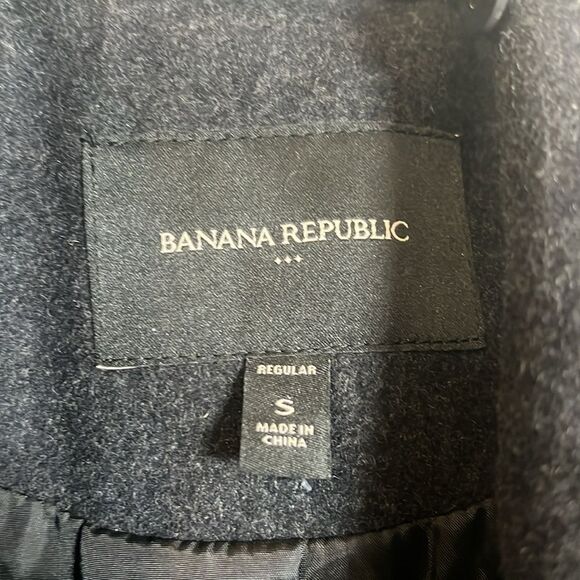 Banana Republic Wool Blend Trench Pea Coat Jacket - Picture 7 of 11